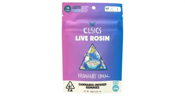 Midnight Cereal CBN Indica Rosin Gummies